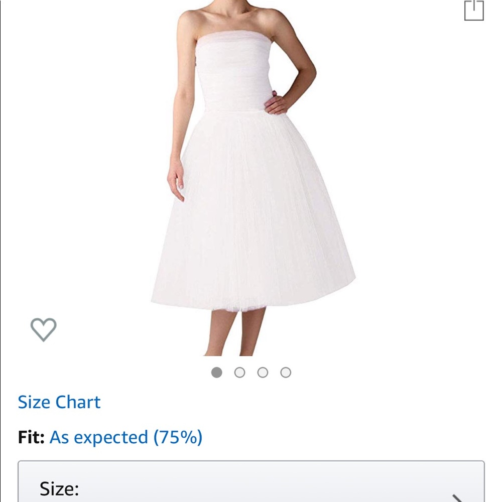 White tulle skirt
